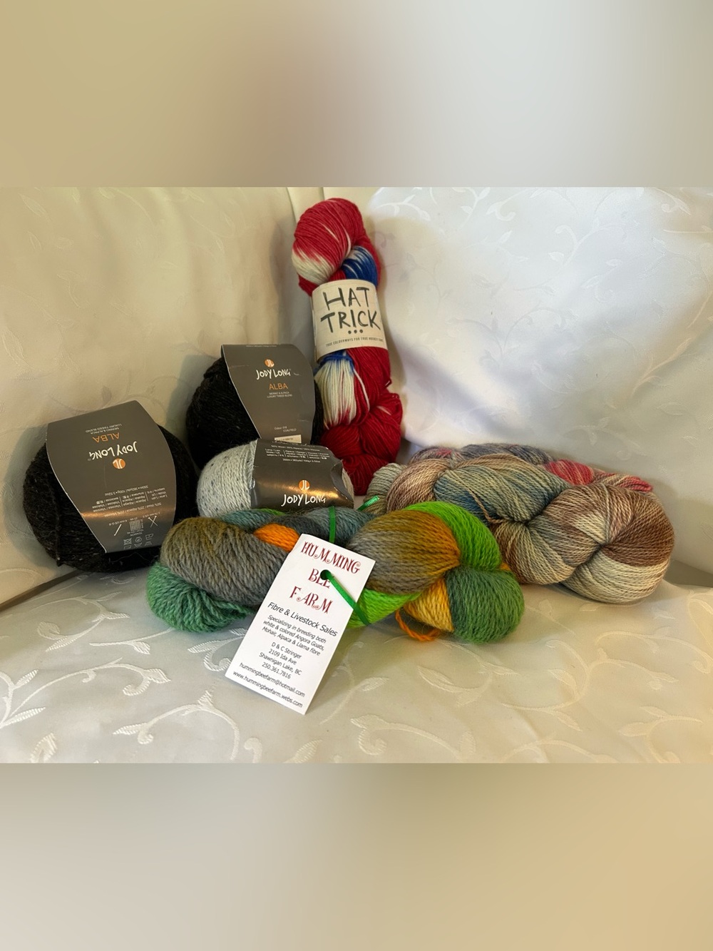 Hand-dyed Wool Yarn Bundle - artisan and Jody Long